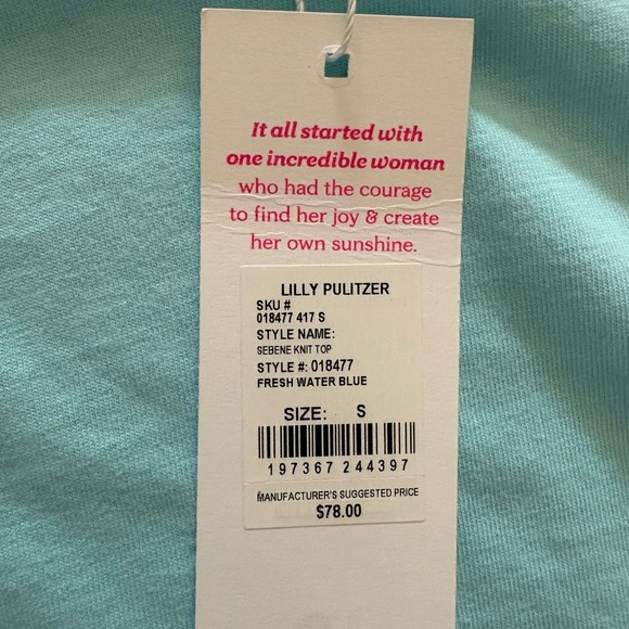 NWT Lilly Pulitzer Sebene Knit Top - Picture 4 of 8